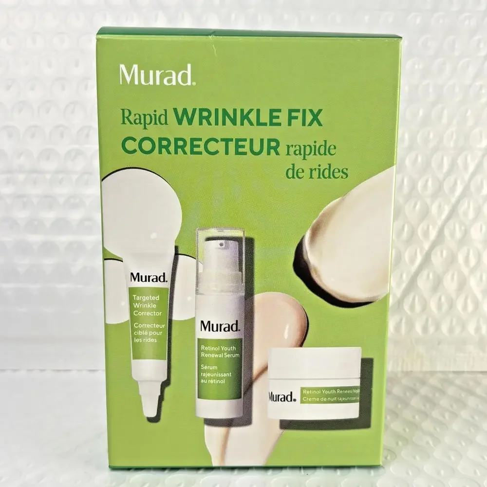 Murad Rapid Retinol Youth Renewal Set: Night Cream, Serum, Wrinkle Corrector